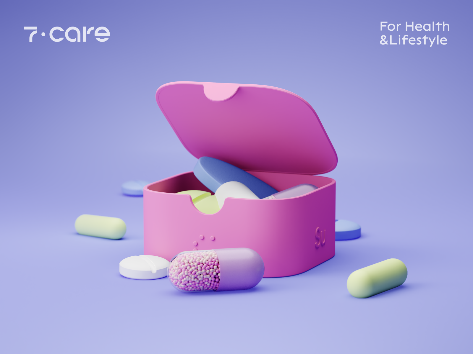 Pill Case Design 7 Care by Outcrowd on Dribbble