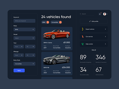 Bidding Car - Web Application Design