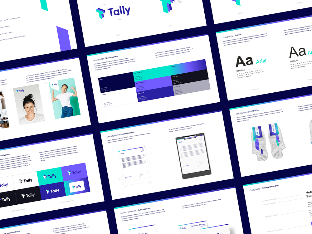 Tally - Logo Design & Brand Book by Outcrowd on Dribbble