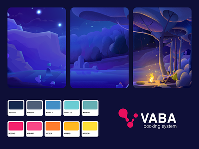 VABA - Illustrations and Web App Design