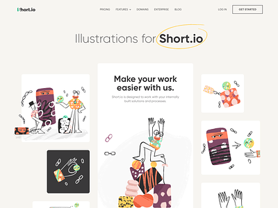 Short.io - Illustrations for Link Manager 2d 2d illustration colors illustration illustrator link link manager modern illustration ui ui design vector web design web illustration