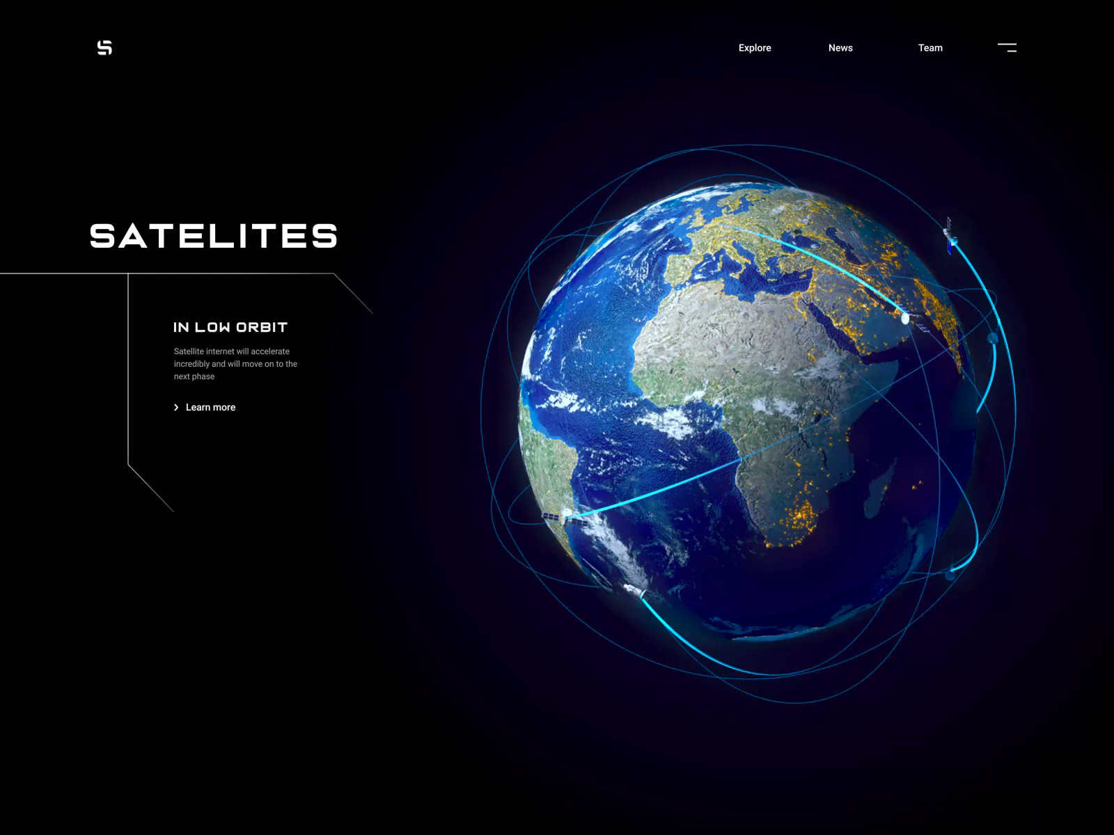 Satelite Web Design for Satellite Systems by Outcrowd on Dribbble