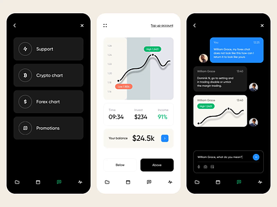 Invest - Design for Mobile App animation clean crypto cryptocurrency dashboard financial app invest investment app mobile mobile app mobile design motion ui ui design ux ux design