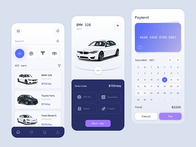 Split - Mobile App Design for Car Rent car car rent car sharing clean colors dashboard design min minimal mobile mobile app mobile design ui ui design ux design