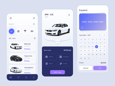 Split - Mobile App Design for Car Rent