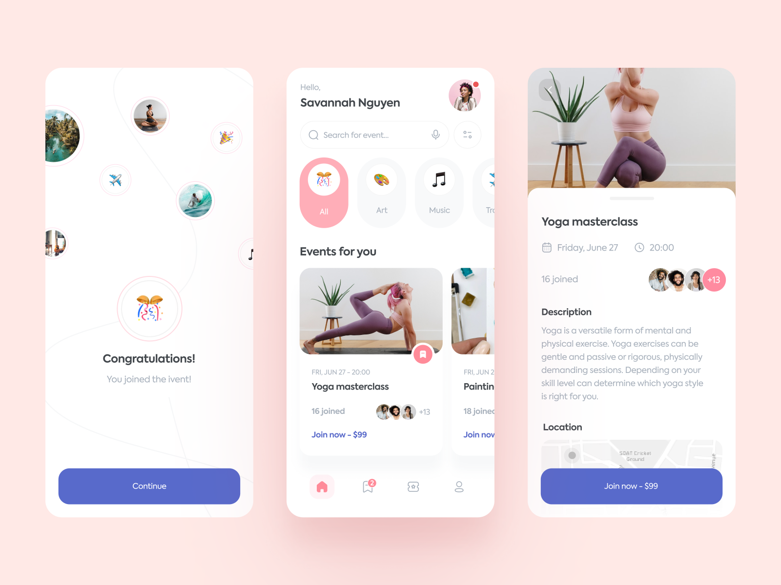 2Event Mobile App Design for Events Booking by Outcrowd on Dribbble
