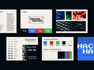 HACKA HACKA - Brand Design for the Hackathon brand brand design brand identity branding color palette colors font fusion hackathon logo logo design logotype minimal modern design typography ui uicolors