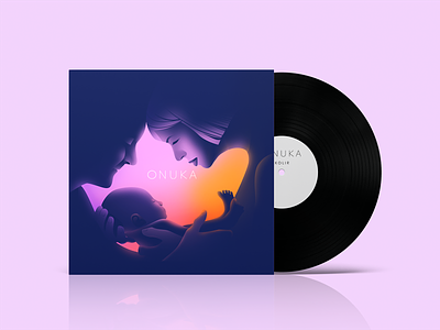 Album Cover Reimagine: ONUKA - Kolir album cover branding clean colors cover design graphic design illustration minimal music music album cover ui