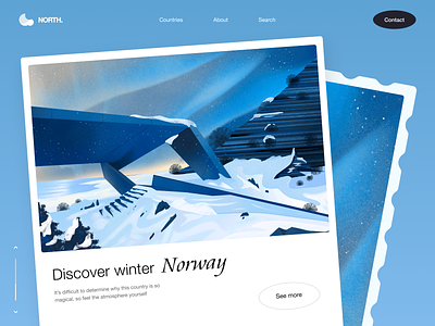 North - Web Design with Norway Illustration