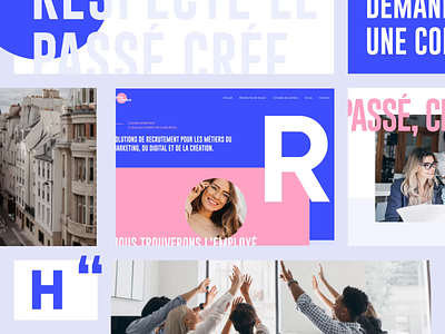 Immo Carriere - Web Design for HR & Recruiting Agency agency animation colors hr hr agency minimal motion recruiter recruiting scroll ui ux ux design web web design