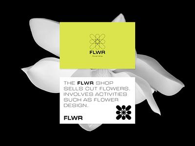 FLWR - Brand Identity for Flower Shop brand brand book brand design brand identity branding flower shop flowers graph graphic design logo logo design minimal ui