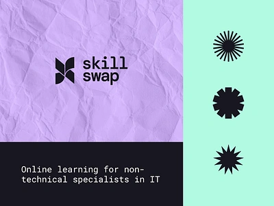 Skill Swap - Brand Identity for Online IT School brand brand identity brand values branding graphic design identity logo logo design logotype typography ui design