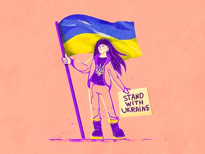 Stand with Ukraine 🇺🇦 illustration illustrator stand with ukraine stop war ukraine ukraine illustration ukrainians