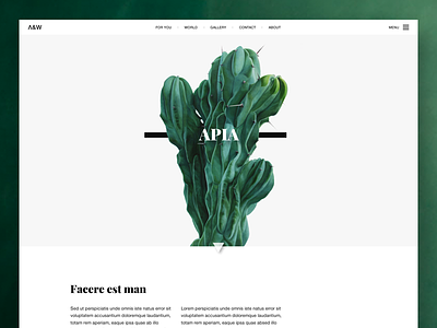 Apia blog clean flower green minimal plan simple turquoise ui web website