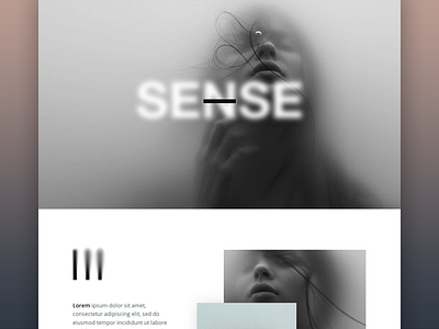 Sense - blog page