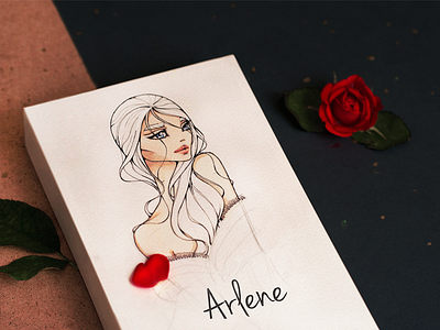 Alrene drawing fashion girl illustration packaging paper product sketch typography woman