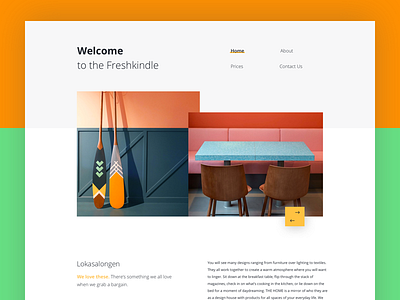 Welcome page blog clean contrast hero landing page ui website white