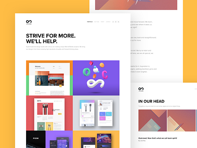 Outcrowd website agency portfolio responsive studio team website white