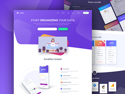 CupiData – Landing Page