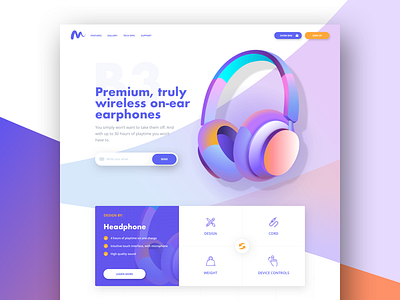 B3Sound – Landing Page