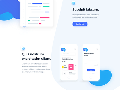 Slightly - Landing Page by Outcrowd on Dribbble