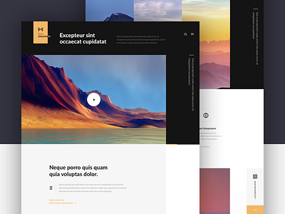 Blue Mountain - Landing Page clean design landing minimal one page ui ux web