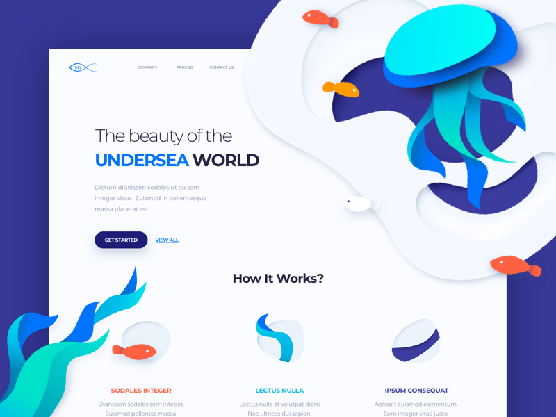 UnderSea World - Landing Page
