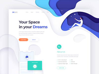 Dreams - Landing Page