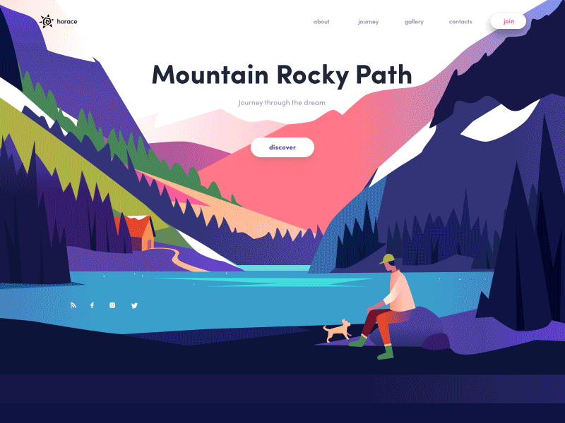 Mountain Rocky Landing page
