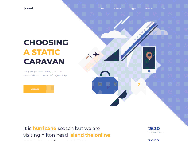 Time to travel - Landing Page