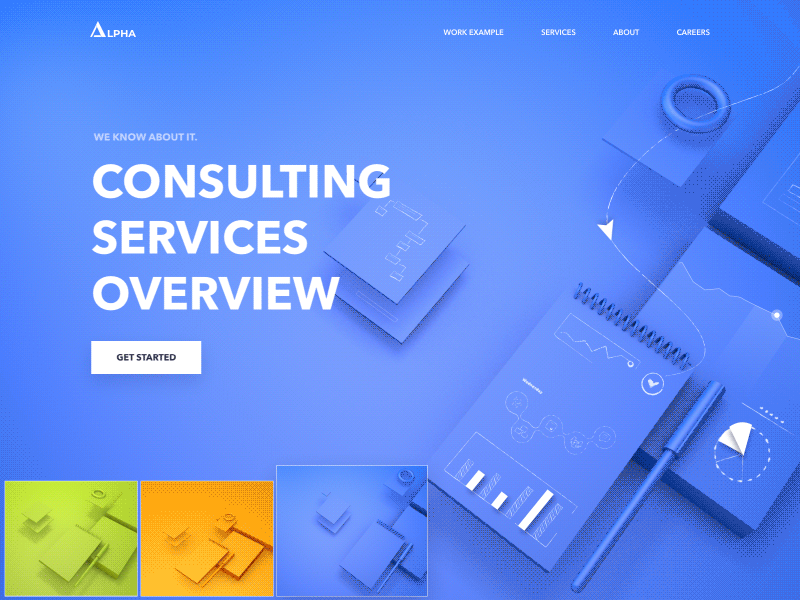 Consulting - Landing Page clean colors design landing minimal ui ux vectors web website