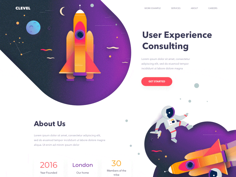 CLEVEL - Landing Page