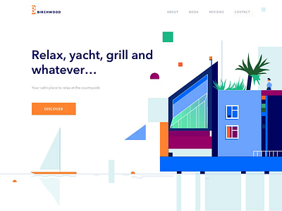 BirchWood - Landing Page animation clean colors design illustration landing minimal ui web website