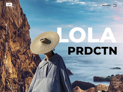 Lola PRDCTN - Landing Page animation clean colors design fashion landing minimal ui ux web website