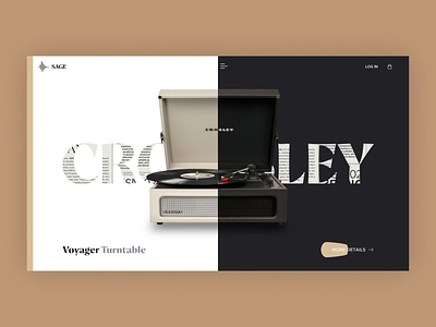 Web Design - Crosley animation app clean colors design minimal page ui ux web website