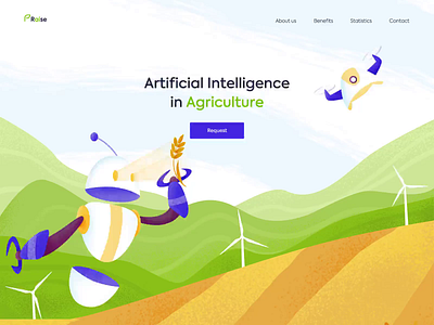 Landing Page - Raise animation clean design illustration landing minimal ui ux web website