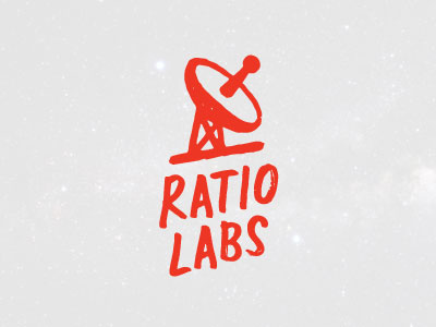 Ratio Labs logo hand lettered incubator logo startup tech