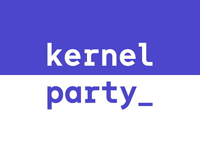 KernelParty brand brand identity branding company flat identity kernelparty logo panic