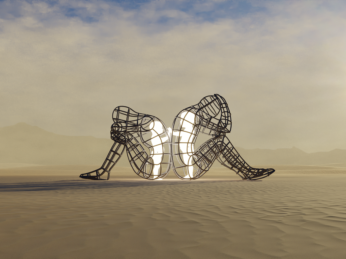 3D Love sculpture rendering for Alexander Milov by Bogdan on Dribbble
