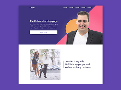 Personal blog Landing Page