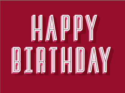 Birthday Greetings birthday card design letterforms lettering type typography