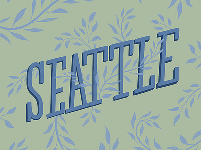 Seattle I'm Comin' for Ya illustration ipad lettering seattle type typography