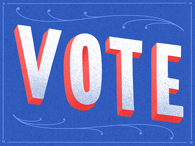 Vote. design illustration ipad lettering procreate type typography vote
