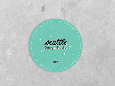 Seattle Design Studio Coaster lettering typography