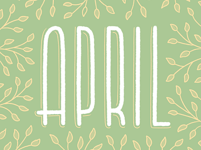 April design handlettering illustration ipad lettering letters procreate type typography