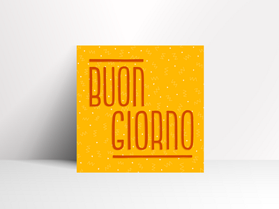Buongiorno design handlettering illustration ipad lettering letters pattern procreate type typography
