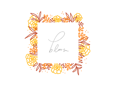 Blooming illustration ipad lettering typography