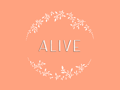 Alive design handlettering illustration ipad lettering letters procreate type typography