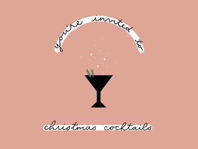Christmas Cocktails design handlettering illustration ipad lettering letters procreate script type typography
