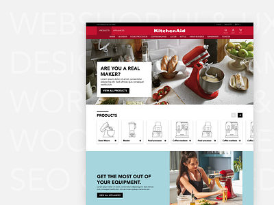 Landingpage Design – Multilingual design figma kitchenaid landingpage seo ui webshop
